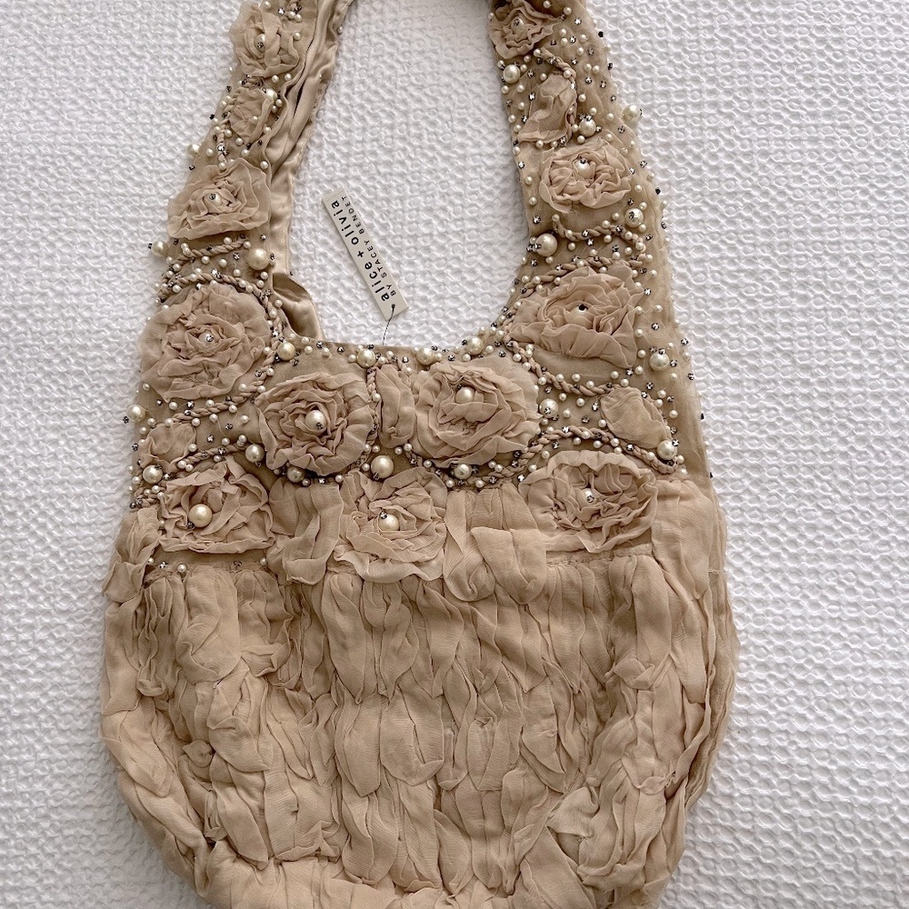 Alice + Olivia beaded hobo bag